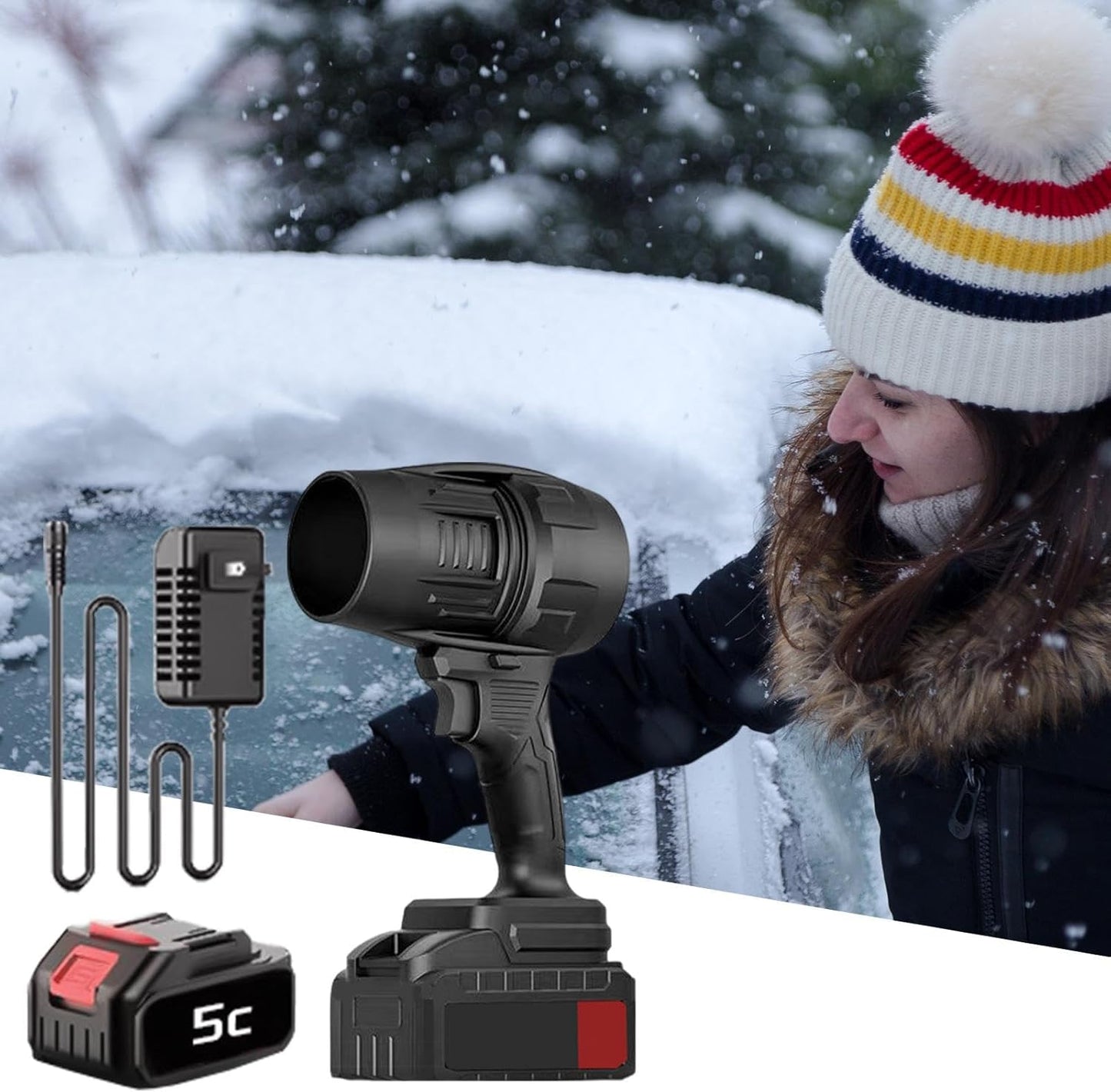 Soplador En Seco Ultra Potente Recargable