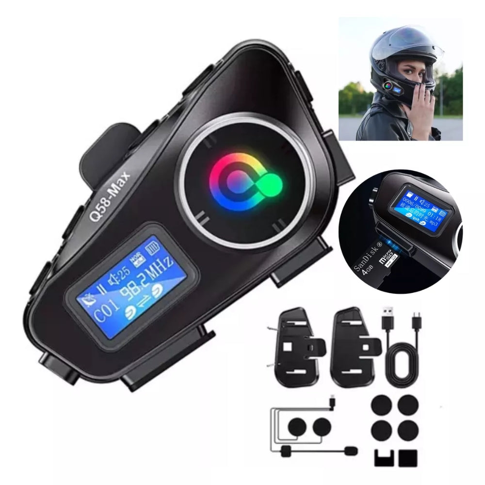 Intercomunicador Bluetooth Q58 Max Radio