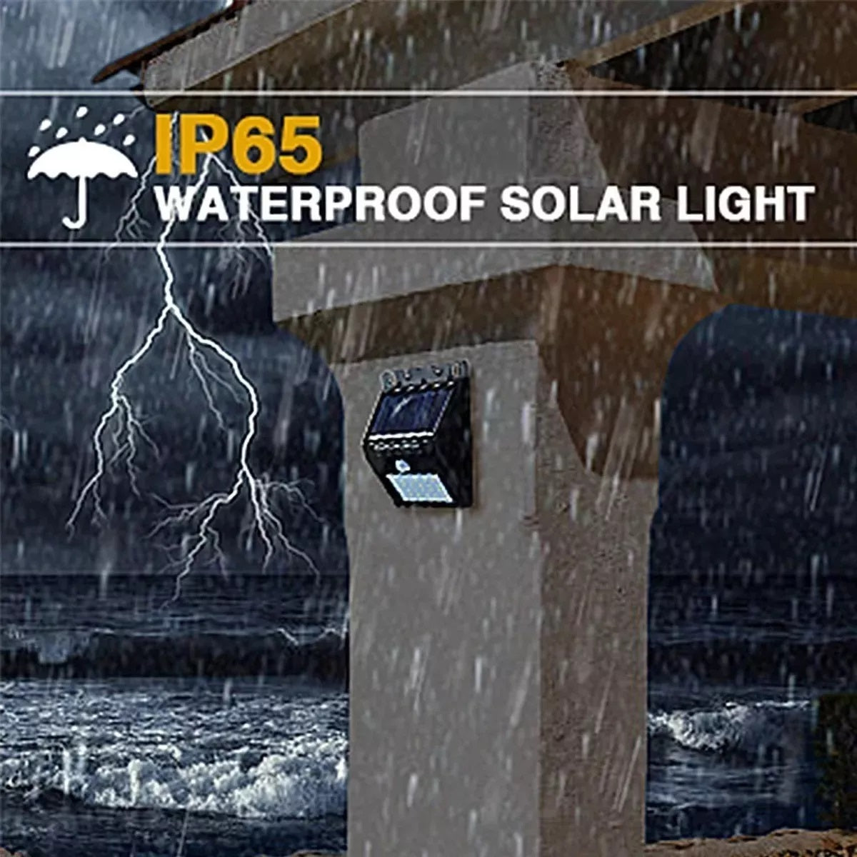 4 Lámparas Panel Solar Para Exteriores 30 Led Y Sensor