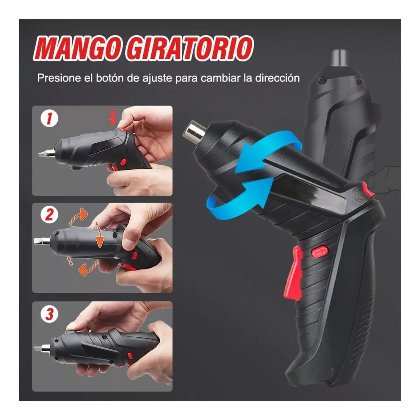 Destornillador eléctrico recargable