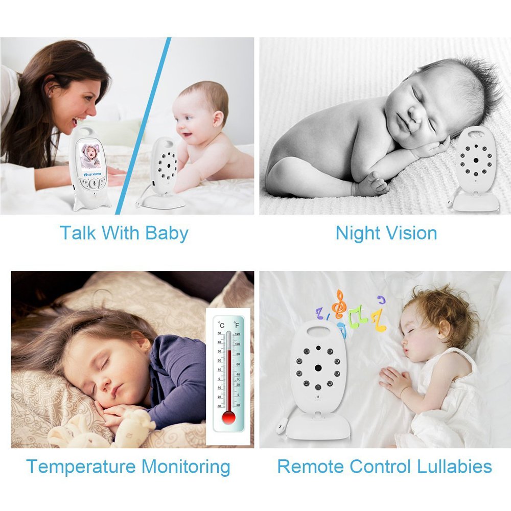 Monitor Cámara Bebe Vigilancia Inalámbrica