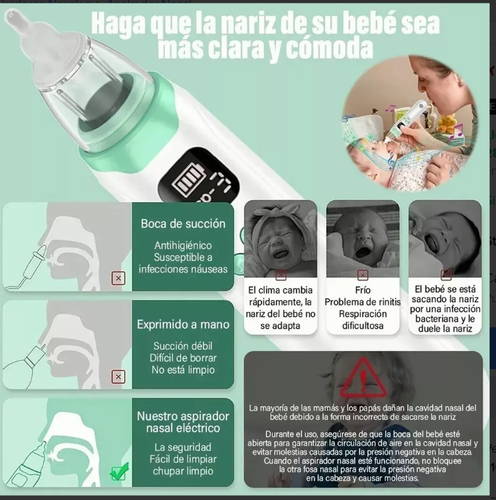 Saca Mocos - Aspirador Nasal Bebé