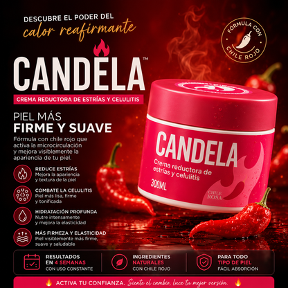 Candela 300gr de crema anti-estrías