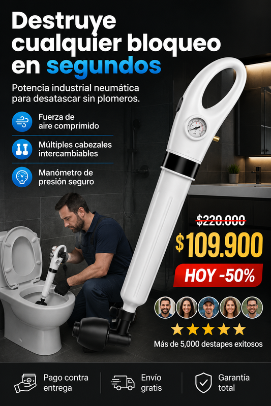 Bomba Destapa-Fácil Alta Presión