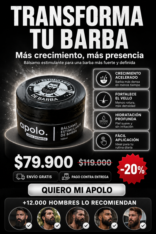 Estimulante crecimiento de la Barba