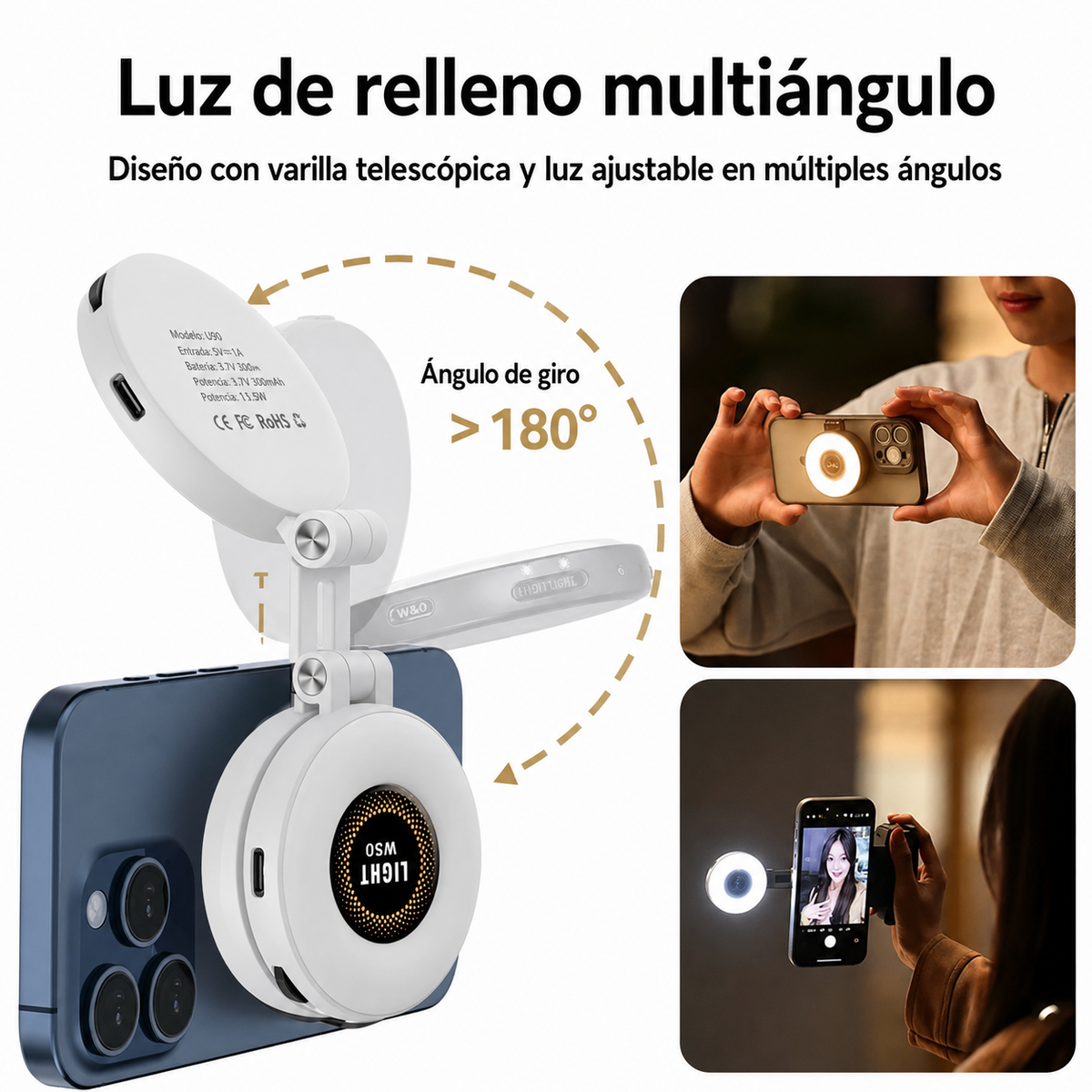 Glowing Aura: Luz Portátil que te Hace Brillar