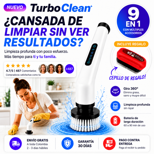 TurboClean + regalo: Limpieza Profunda en Minutos, Sin Esfuerzo