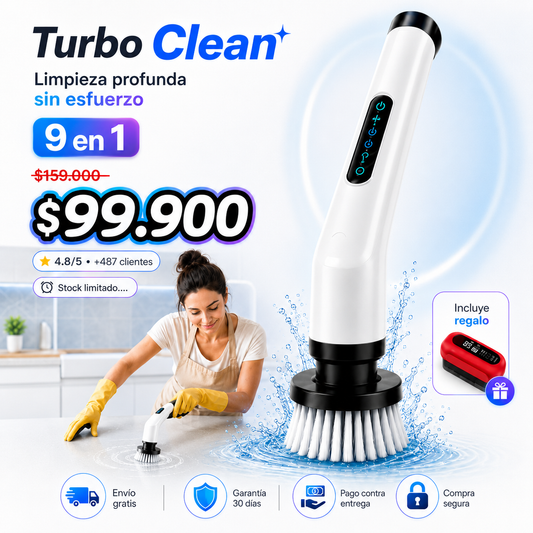 TurboClean + REGALO: Limpieza Profunda en Minutos, Sin Esfuerzo