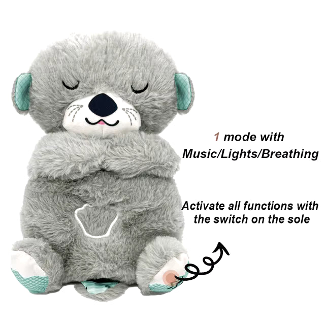 Peluche Nutria Respiración Luz Sonido