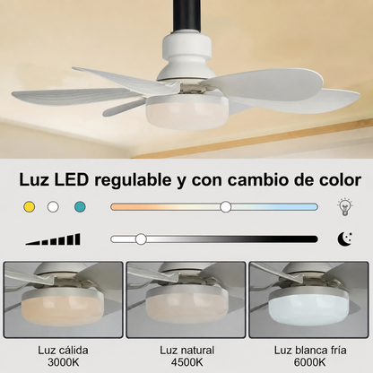 Ventilador con Luz LED 2 en 1 BrisaLux